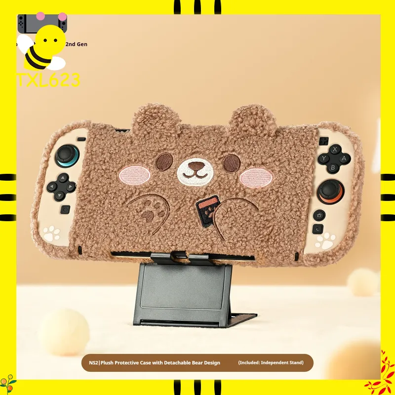 Gaming Kit Accessories Nintendo Switch - GEEKSHARE NS2 Switch 2 Plush-Style Protective