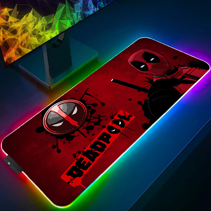 Gaming Accessories Desktop - LED Mouse Pad Gaming Backlight Lock