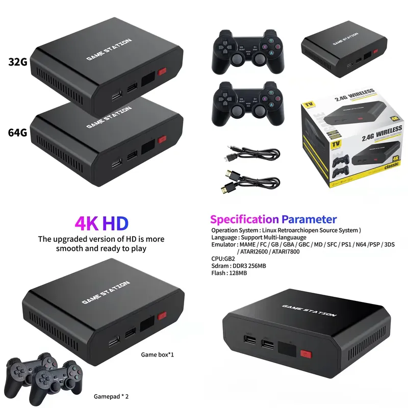 Gaming Accessories Controller - M8plus HD Video Game Console Box