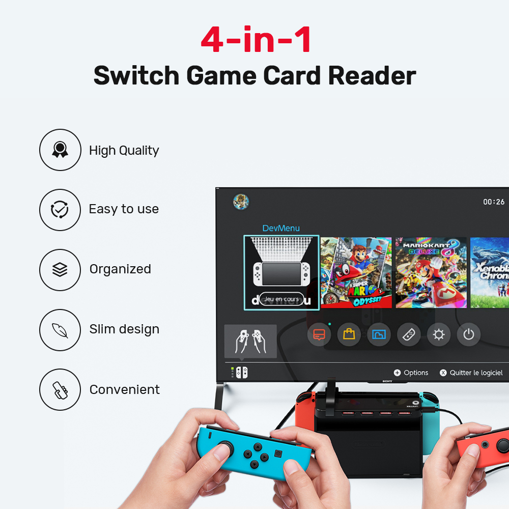 Gaming Accessories Nintendo Switch - G1002D Portable Game Card Reader for