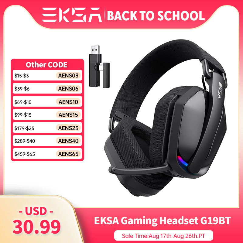 Venom Gaming Accessories - EKSA G19BT 2.4GHz Wireless Gaming Headphones