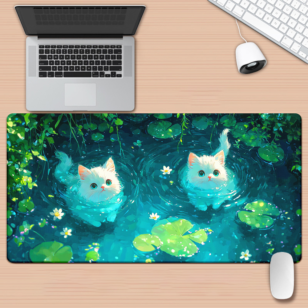 Gaming Accessories Brands - Brand Cute Cat Pond XXL Mousepad