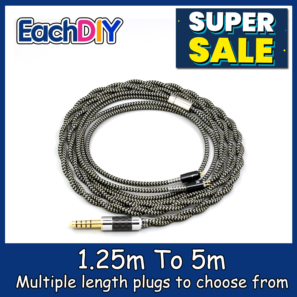 Cable Sleeve Braided - 2 Core 2.8mm Litz OFC Earphone