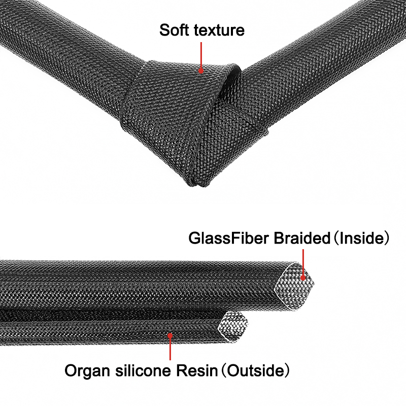 Silicone Coated Fiberglass Bra - Cable Sleeve Braided recension och pris