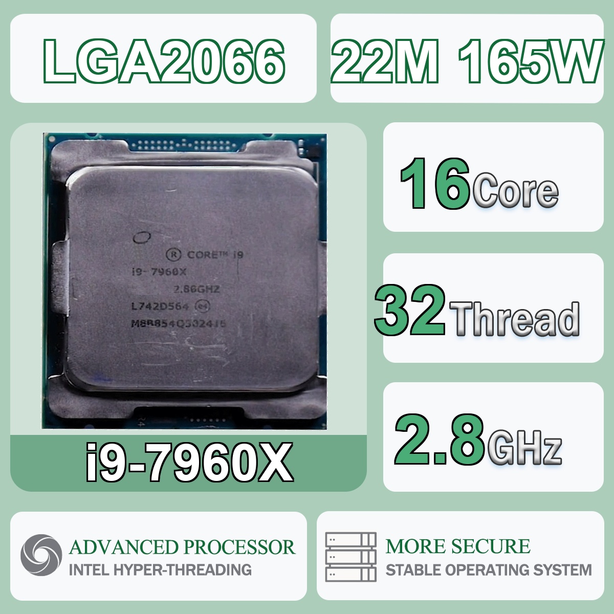 Intel Core i9-7960X 16 Core 32 - Intel Cpu Core I9 recension och pris