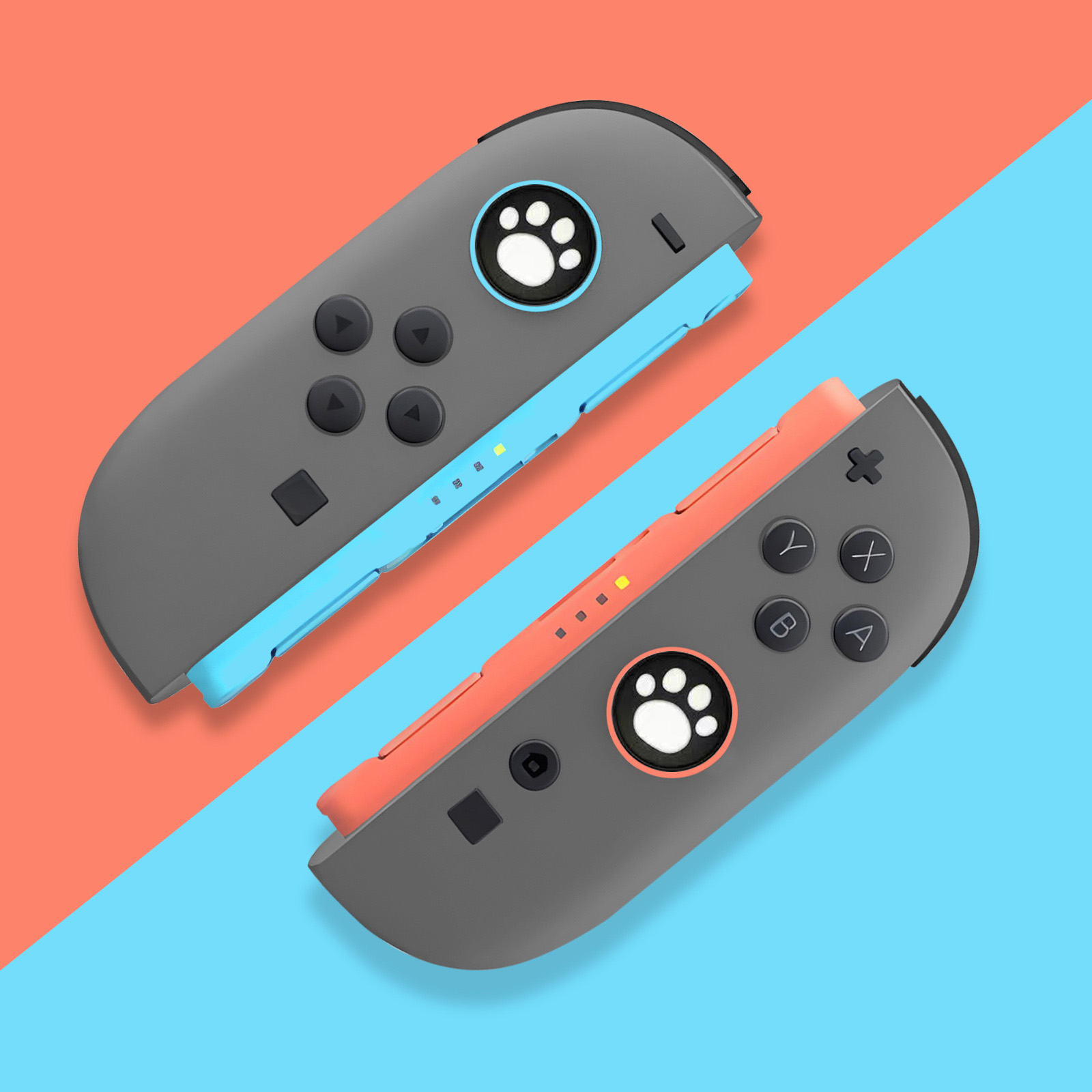 2pcs Cute Cat Silicone Grip Co - Gaming Kit Accessories Nintendo Switch recension och pris