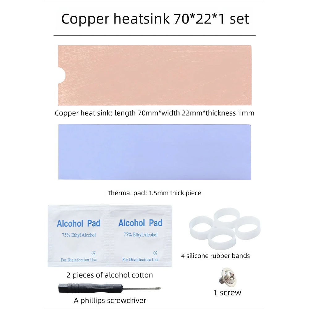 M.2 SSD Heatsink for NVMe NGFF - M2 Heatsink Cooler recension och pris