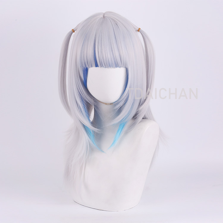 2025 Gawr Gura Cosplay Wig Whi - Virtual Gaming Accessories recension och pris