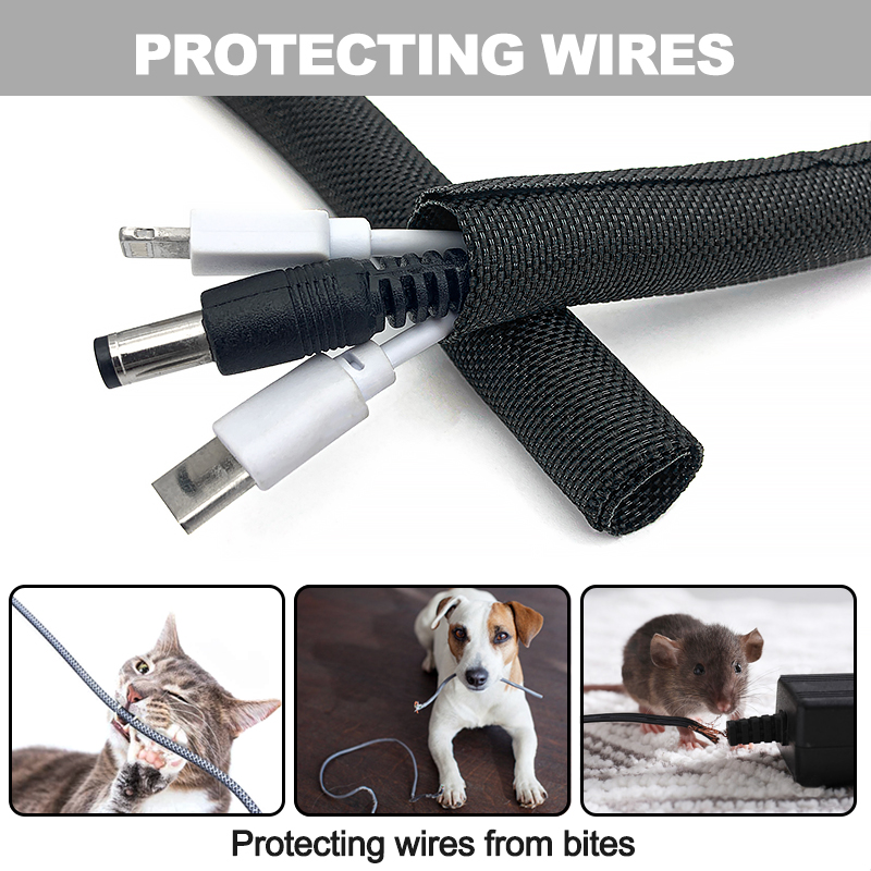 5/10M Self Closing PET Braided - Cable Sleeve Braided recension och pris