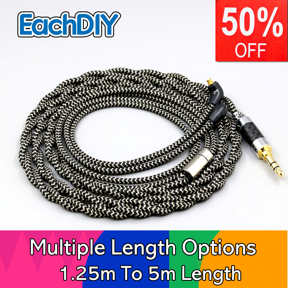 2 Core 2.8mm Litz OFC Earphone - Cable Sleeve Braided recension och pris