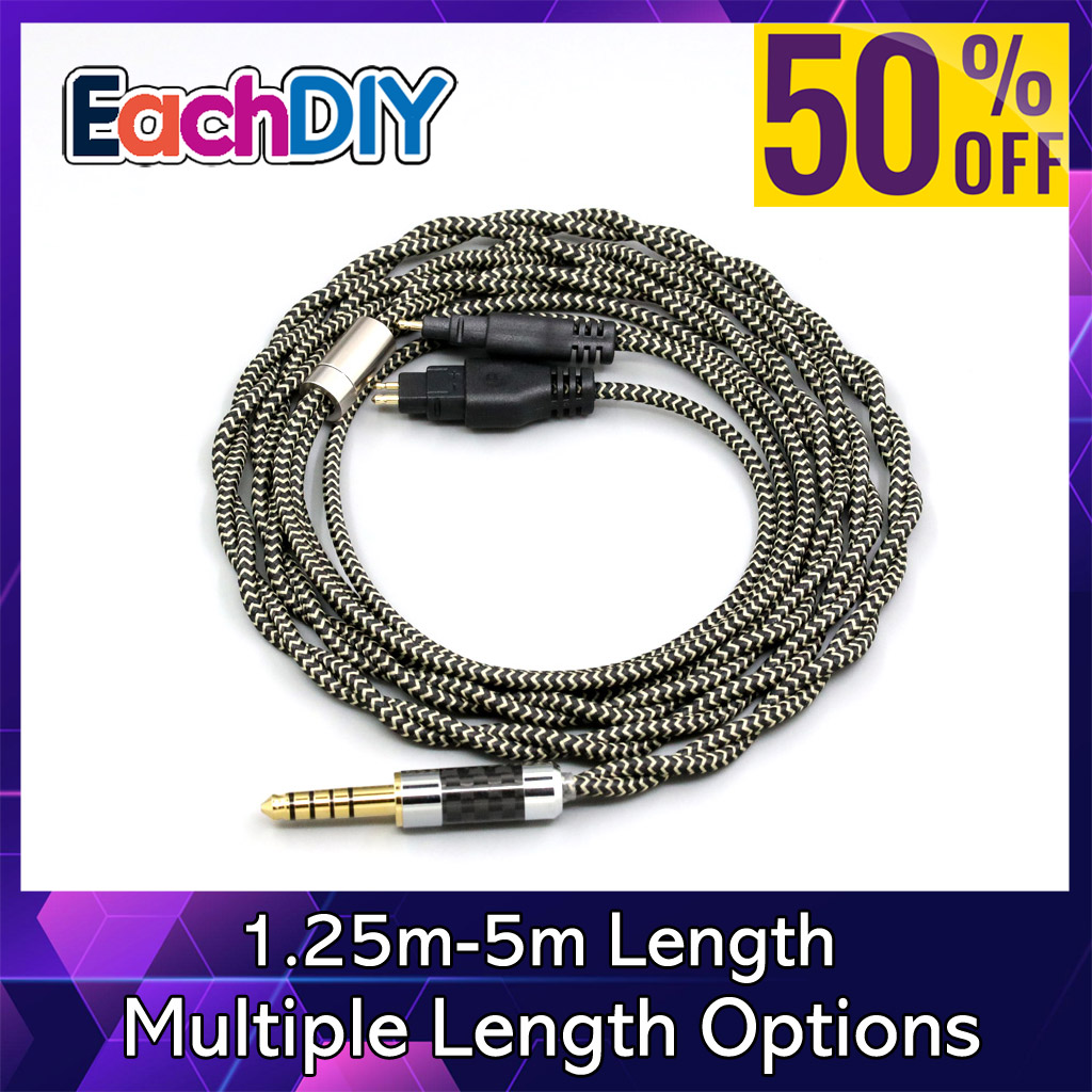 2 Core 2.8mm Litz OFC Earphone - Cable Sleeve Braided recension och pris