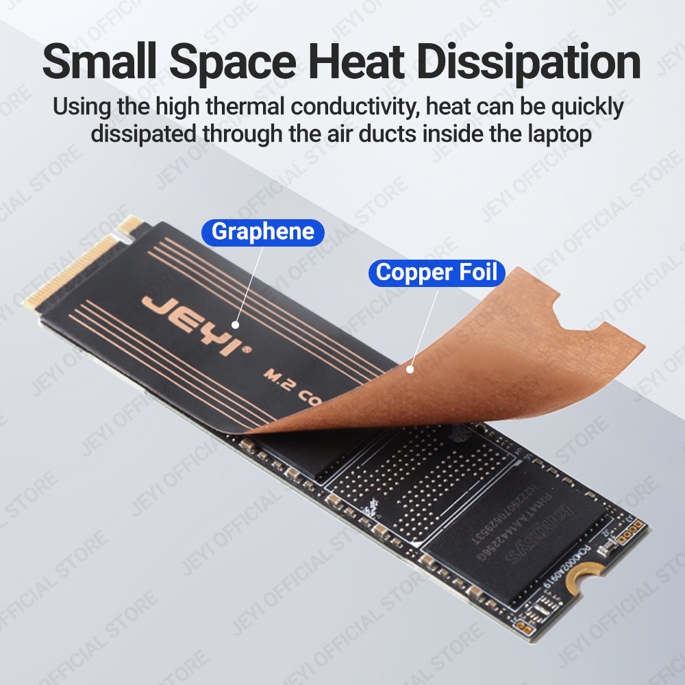 JEYI Graphene 2280 2242 2230 M - M2 Heatsink Cooler recension och pris