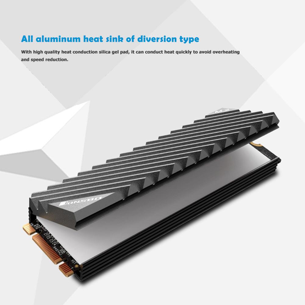 Jonsbo M2 2280 SSD Aluminum He - M2 Heatsink Cooler recension och pris
