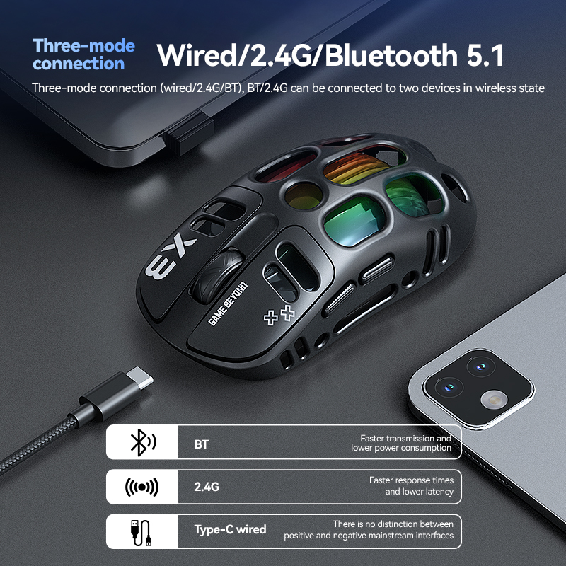 Hot Selling T-WOLF X3 Tri-mode - Gaming Accessories To Sell recension och pris