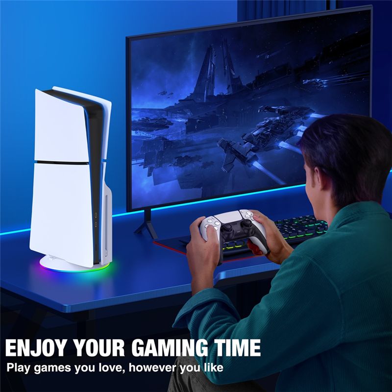AED7-Vertical Stand With RGB L - Gaming Accessories Rgb recension och pris