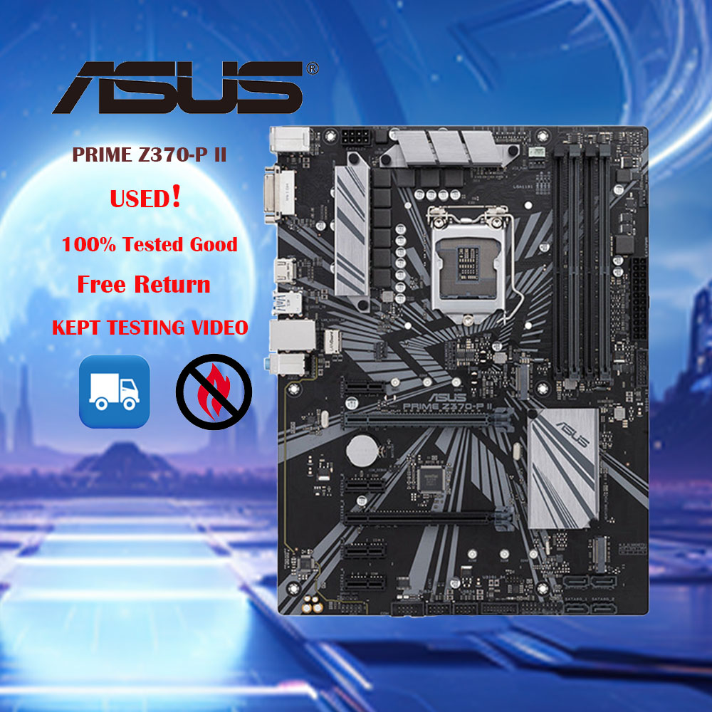 LGA 1151 Asus PRIME Z370-P II  - Intel Cpu Core I9 recension och pris