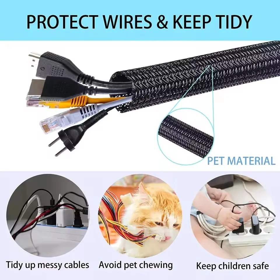 Cable Sleeve Self Closing PET  - Cable Sleeve Braided recension och pris