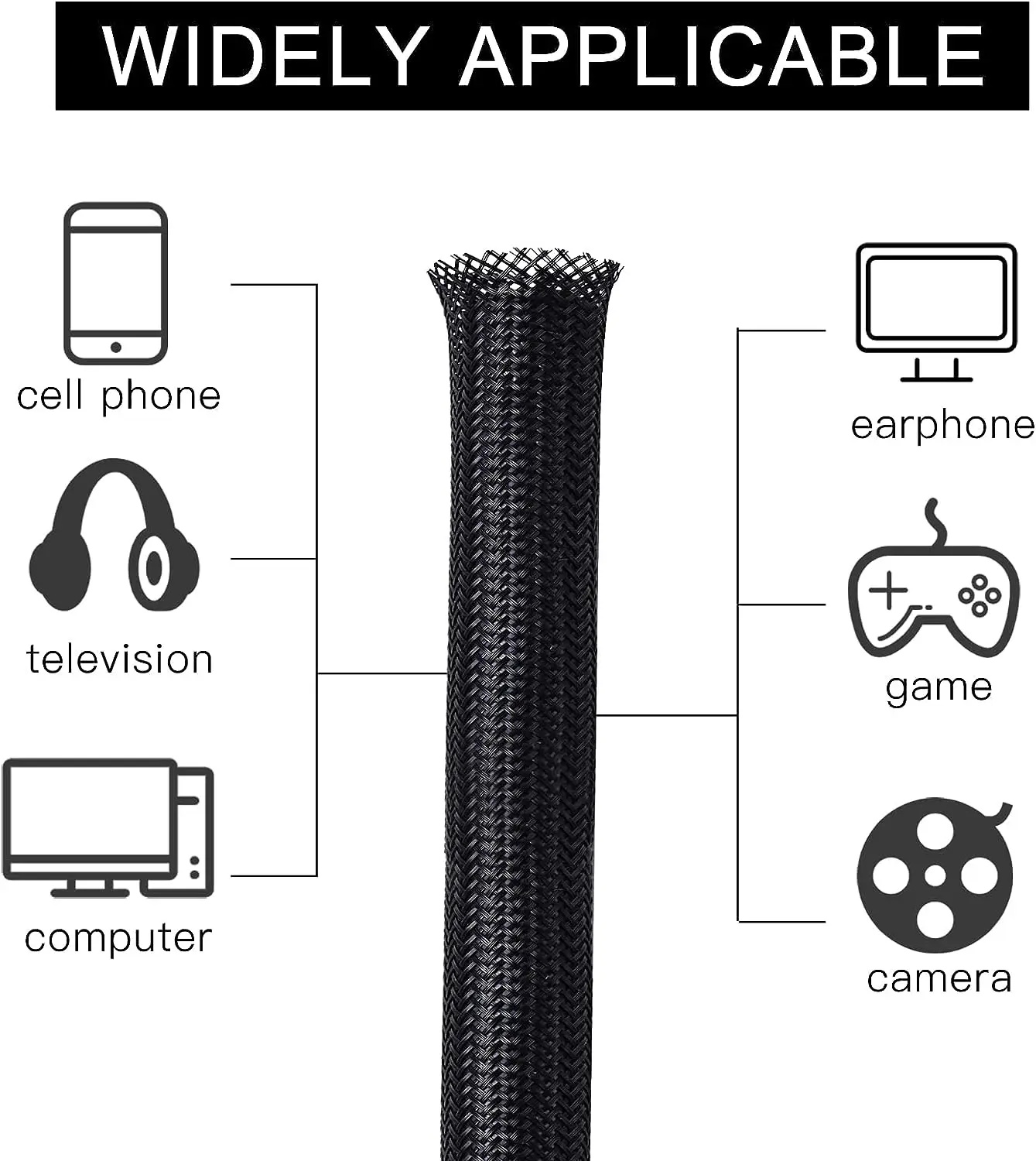 Cable Sleeve Self Closing PET  - Cable Sleeve Braided recension och pris
