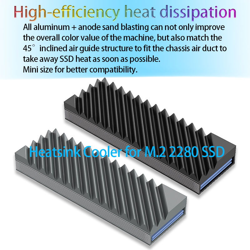 M.2 SSD NVMe Heat Sink M2 2280 - M2 Heatsink Cooler recension och pris
