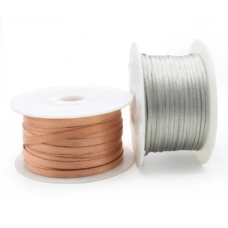 2M/5M Tinned Plating Copper Br - Cable Sleeve Braided recension och pris