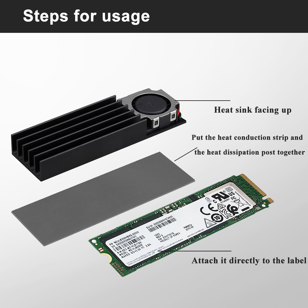 Gdstime M.2 2280 22110 Solid S - M2 Heatsink Cooler recension och pris