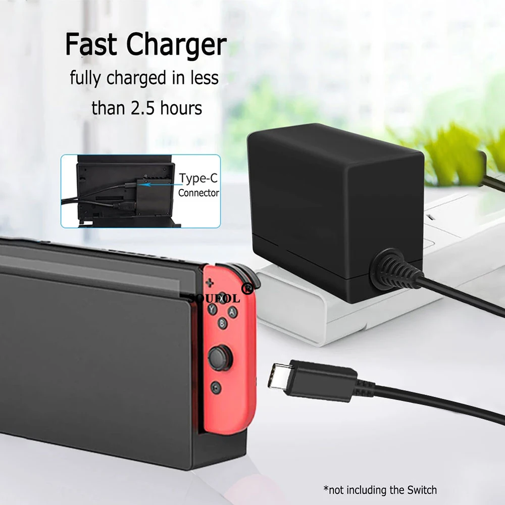 AC Power Adapter Charger For N - Gaming Accessories Nintendo Switch recension och pris