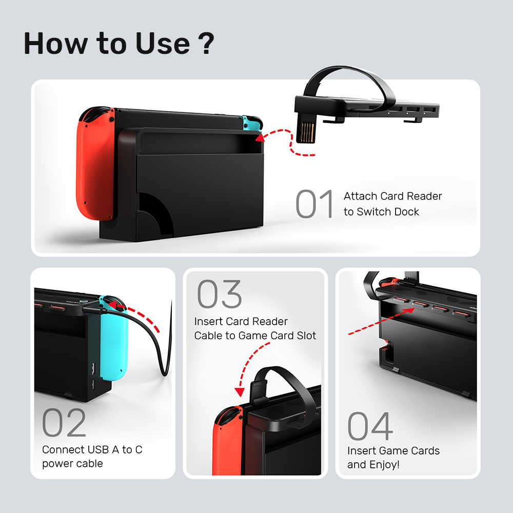 G1002D Portable Game Card Read - Gaming Accessories Nintendo Switch recension och pris