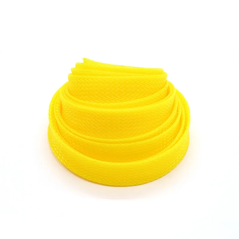 1~50m Yellow PET Braid Sleeve  - Cable Sleeve Braided recension och pris