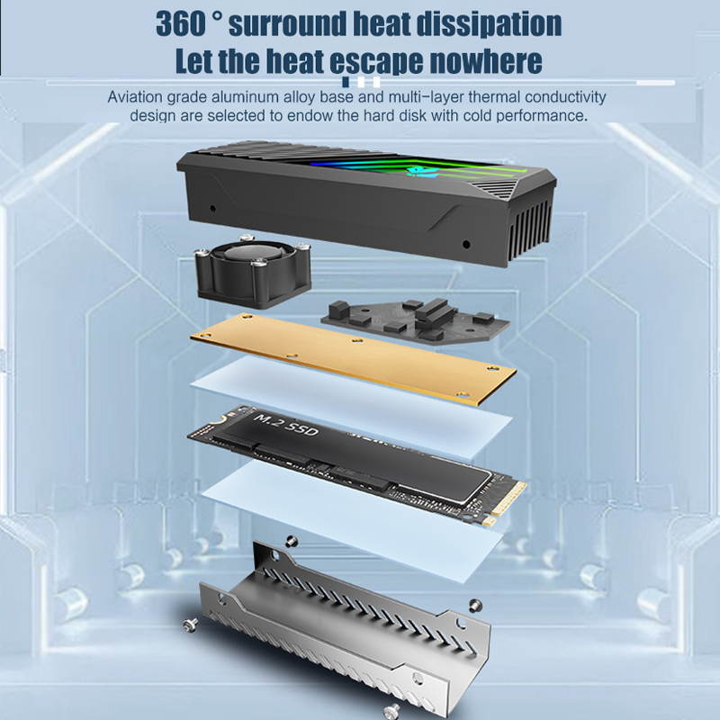 M2 Heat-sink NVMe SSD 2280 Coo - M2 Heatsink Cooler recension och pris