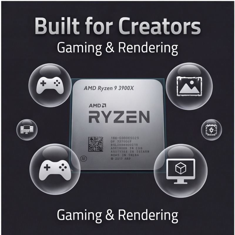 AMD Ryzen 9 3900X AM4 Upgrade  - Amd Cpu Ryzen 9 recension och pris