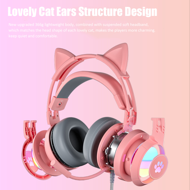 Cute Cat Ear Gaming Headphones - Venom Gaming Accessories recension och pris