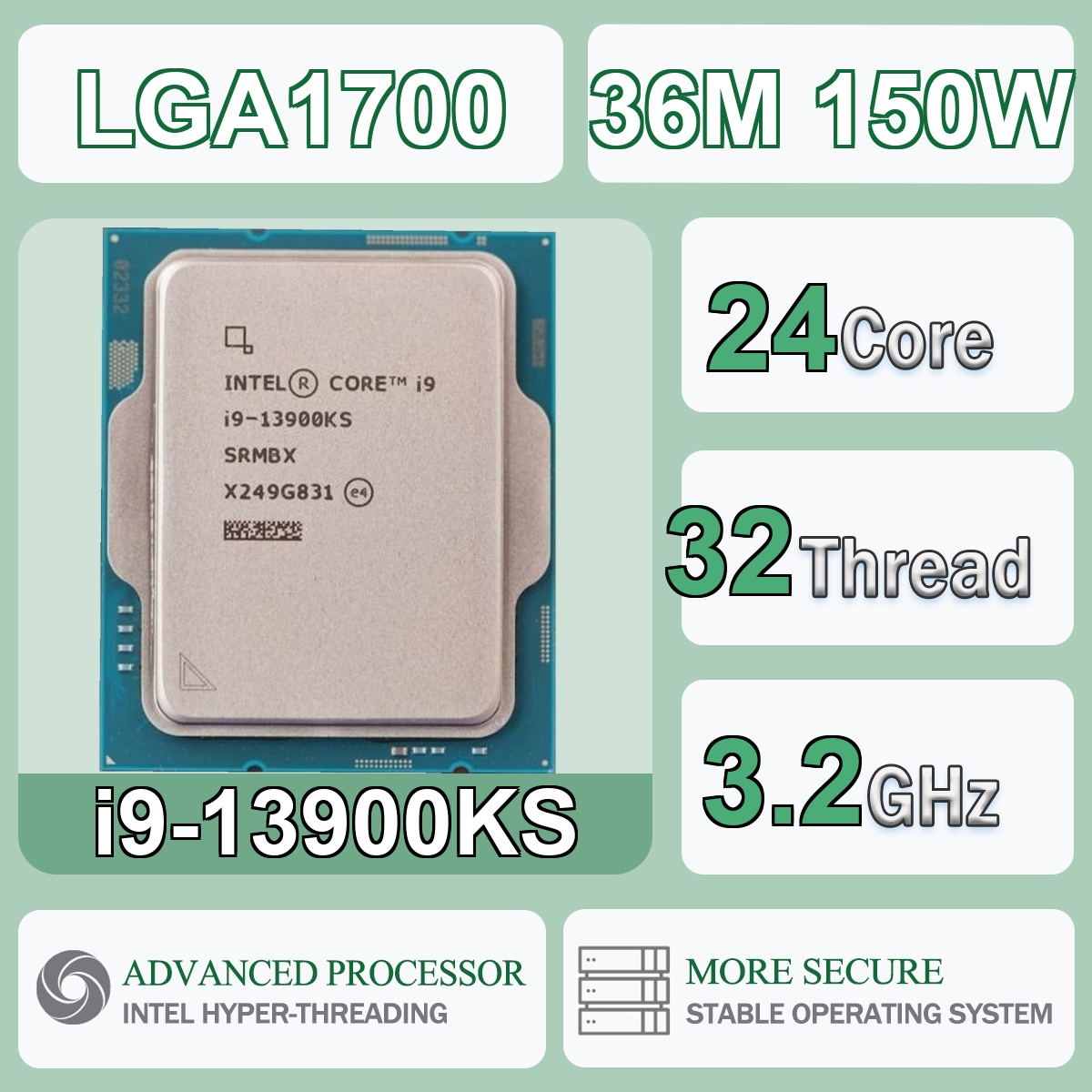 Intel Core i9-13900KS 24C/32T  - Intel Cpu Core I9 recension och pris