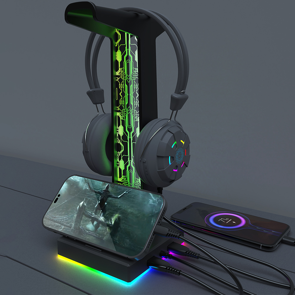 RGB Gaming Headphone Stand Dua - Venom Gaming Accessories recension och pris