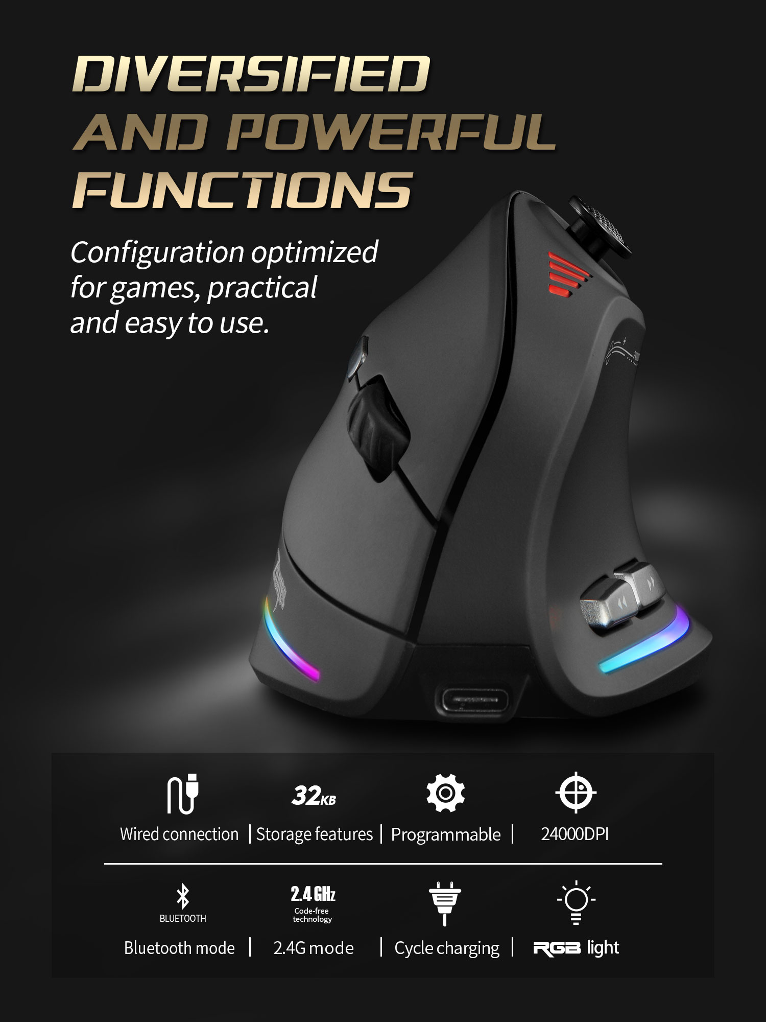 Jomaa RGB Backlit Wireless Ver - Gaming Accessories Rgb recension och pris