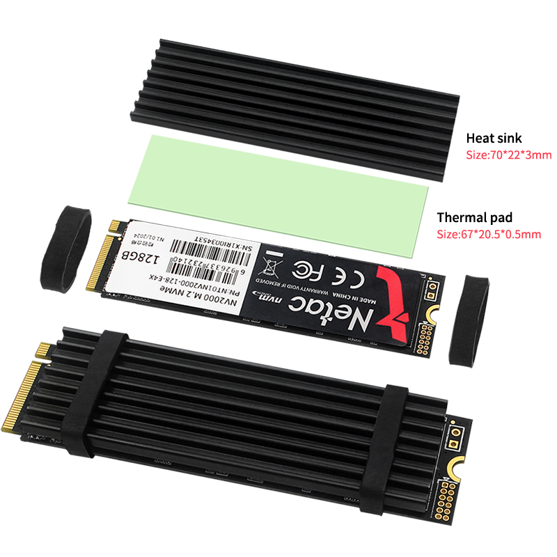 M.2 SSD Heatsink Aluminum Radi - M2 Heatsink Cooler recension och pris