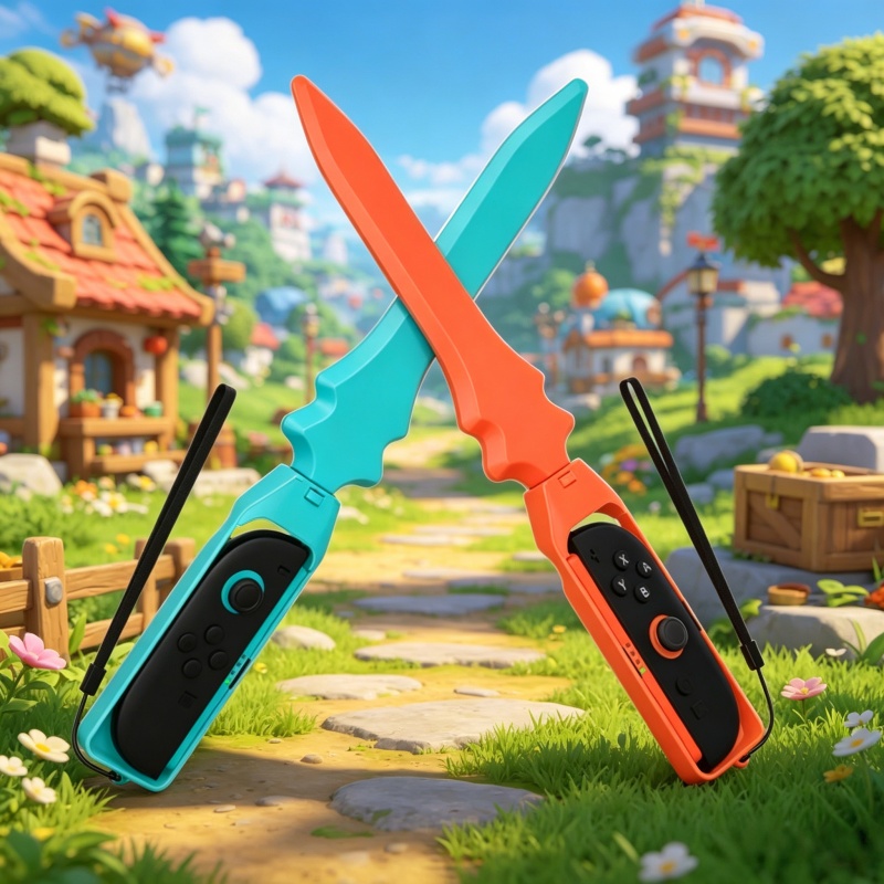 2 Pack Sword-Shaped Controller - Gaming Kit Accessories Nintendo Switch recension och pris