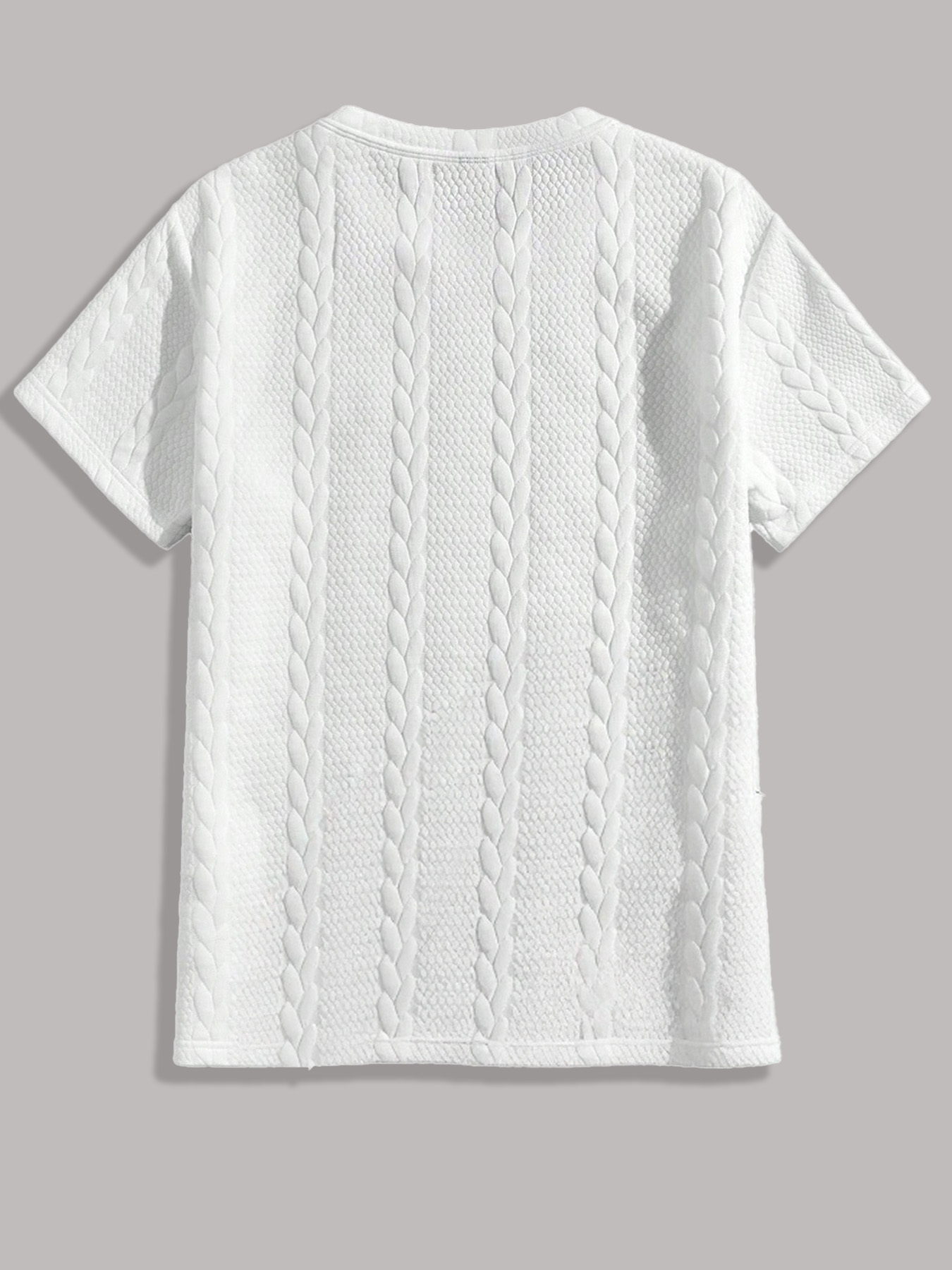 Men's Cable-Knit Jacquard Text - Cable Sleeve Braided recension och pris
