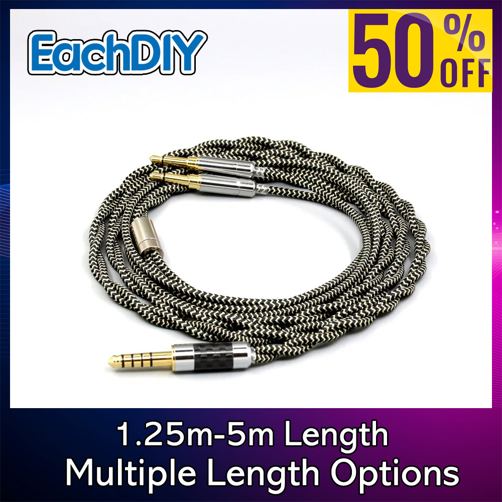 2 Core 2.8mm Litz OFC Earphone - Cable Sleeve Braided recension och pris
